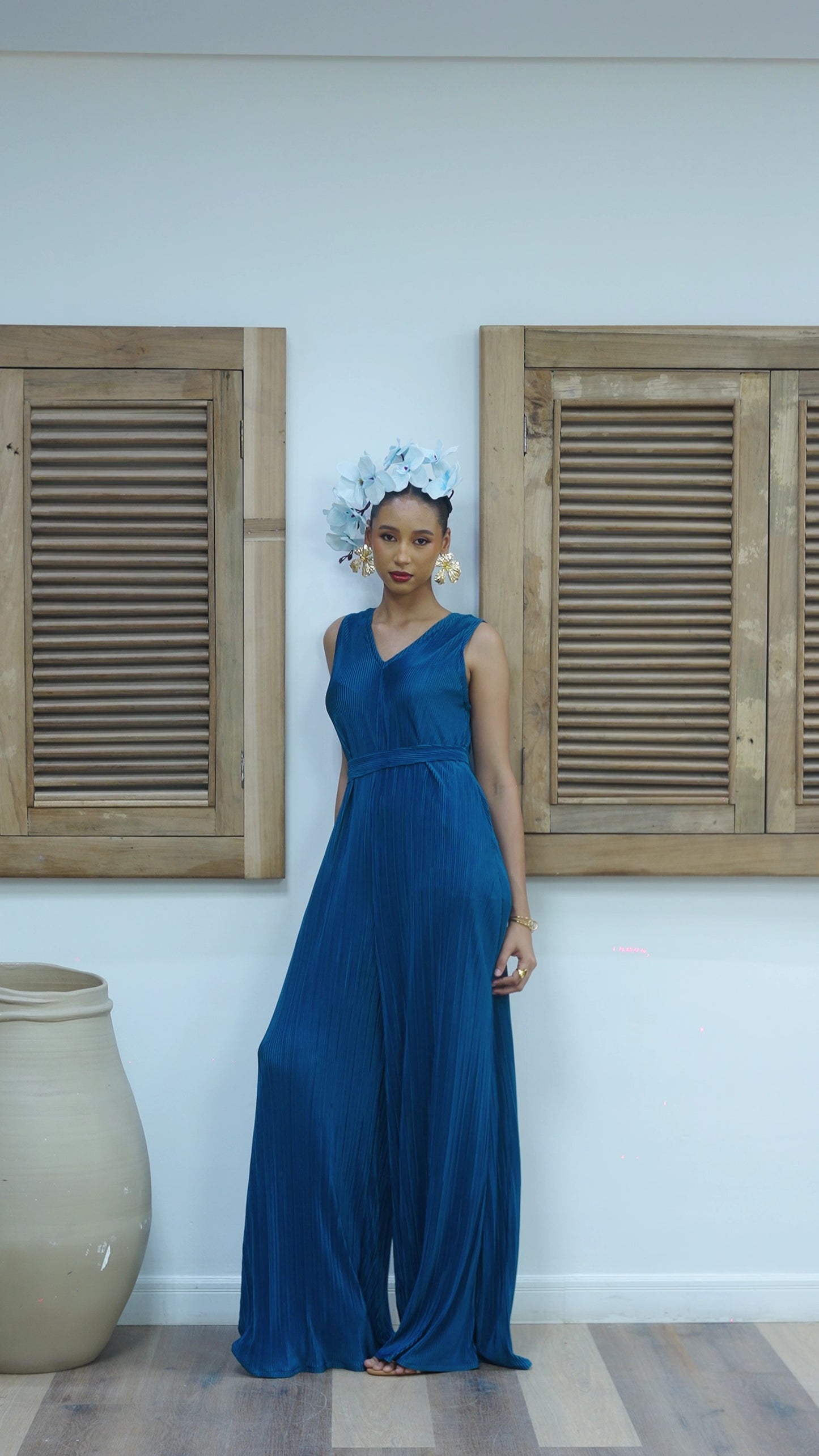 Saeeda Set - Premium : Teal Blue