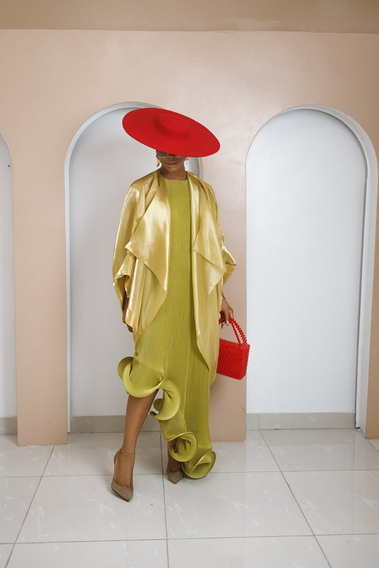 Amariah Dress Set: Olive Green